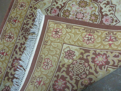 4' X 6' Antique Handmade Chinese Art Deco Nichols Wool Rug # 80