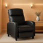 Black Wingback Recliner With Massage Therapy Living Room
