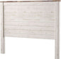 Queen Whitewash Farmhouse Panel Headboard for Chic Decor