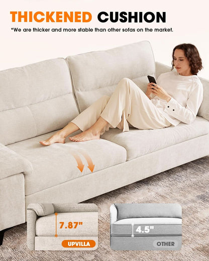 Beige Loveseat With Removable Cover For Living Room