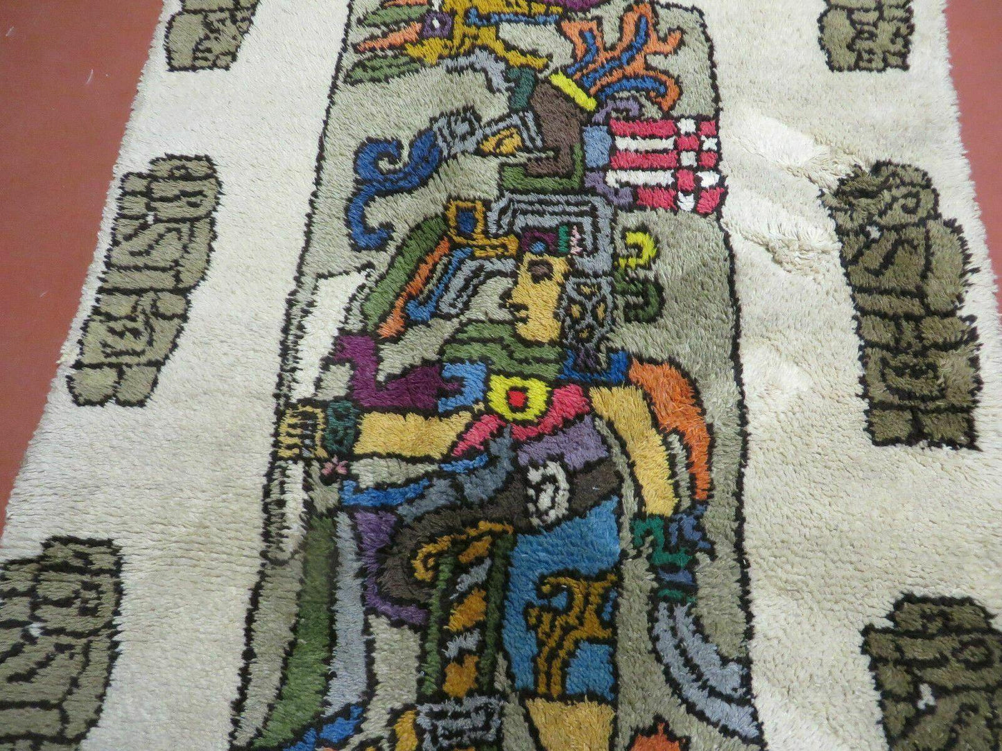 4' X 7' Vintage Handmade Knotted Tribal Nomadic Shag Wool Rug Carpet Prince