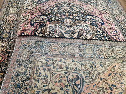 Antique Persian Farahan Rug, 4'1" x 6' 5"