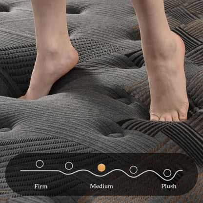 Queen 12 Inches Hybrid Memory foam Mattress CertipurUS