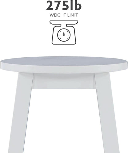 Zeke White 24 Inch Counter Stool Modern Kitchen Seating