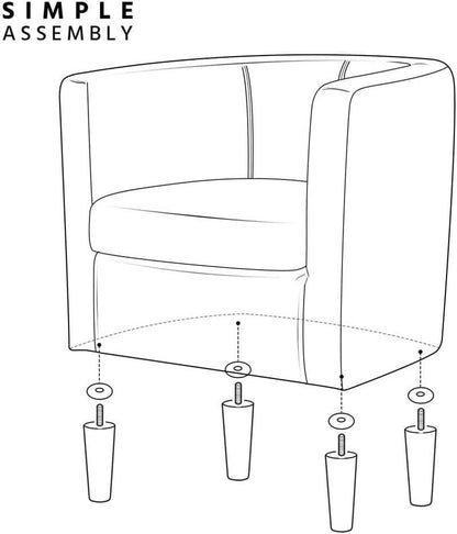 Gray Velvet Barrel Accent Chairs Set of 2 18.5x19.7in Seats