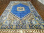 7' X 10' 5" Handmade Moroccan Urban Rabat Wool Carpet Blue Area Rug