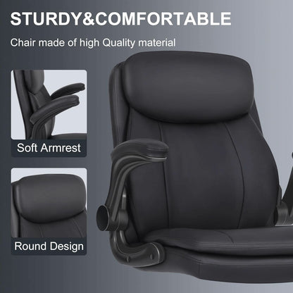 Adjustable Height Leather Drafting Chair For Standing Desk