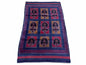 2' 9" X 4' 5" Vintage Handmade Tribal Wool Rug Balouchi Afghan Rug Blue Red 3x5
