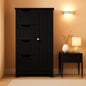 Wooden Bathroom Floor Storage Cabinet With 4 Drawers And Cupboard Freestanding
