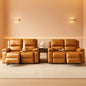 Alpine Ginger Living Room Recliner Set 2 Piece Love Seat