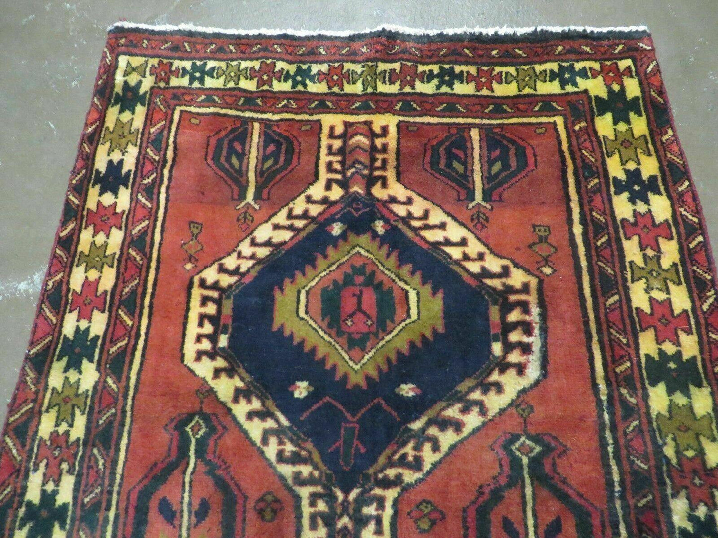 3' 4"X 7' Antique Handmade Turkish Wool Rug Organic #101