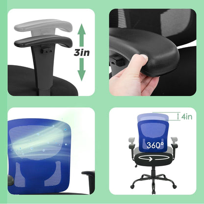 Big And Tall Office Chair 400 Lbs Lumbar Support Comfort