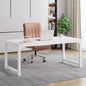 63 Inch White Executive Office Desk 31.5 Inch Wide
