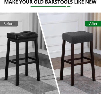 Stretch Waterproof Bar Stool Covers 2 Pack For Counter