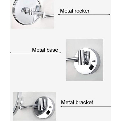 Wall Mounted LED Vanity Mirror With 180 Degree Rotation