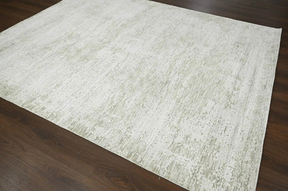 Multi Size Gray, Beige Hand Knotted 100% Wool Modern & Contemporary Oriental Area Rug