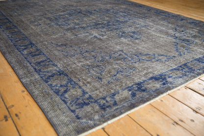 6.5x9 Vintage Distressed Overdyed Oushak Carpet