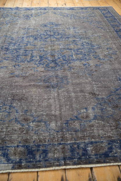 6.5x9 Vintage Distressed Overdyed Oushak Carpet