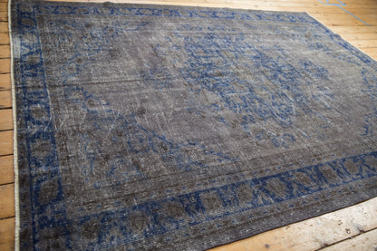 6.5x9 Vintage Distressed Overdyed Oushak Carpet