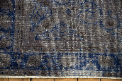 6.5x9 Vintage Distressed Overdyed Oushak Carpet