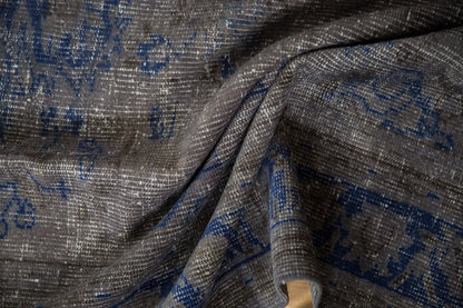 6.5x9 Vintage Distressed Overdyed Oushak Carpet