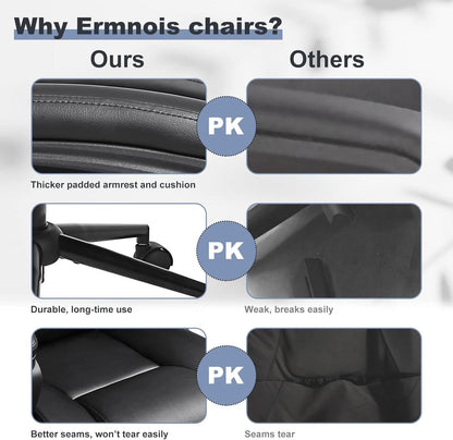 Black Ergonomic Office Chair With Adjustable Lumbar Support