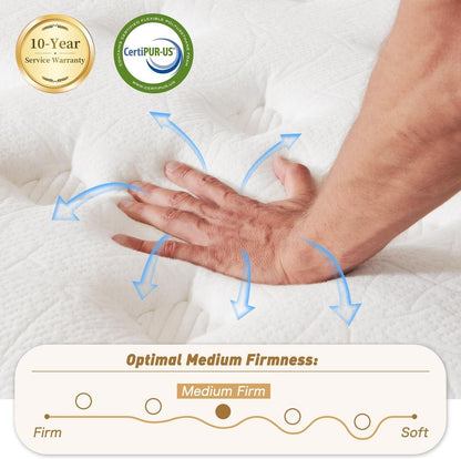 Highly Breathable Full Size Memory Foam Mattress 12Inches