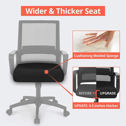 Ergonomic Mesh Office Chair With Lumbar Support And Breathable Back