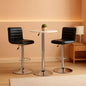 PU Leather Adjustable Bar Stools Set Of 2 Modern Style