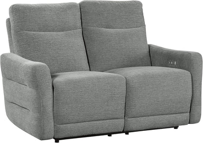 Rainwood Wallhugger Power Reclining 3 Piece Dove Gray