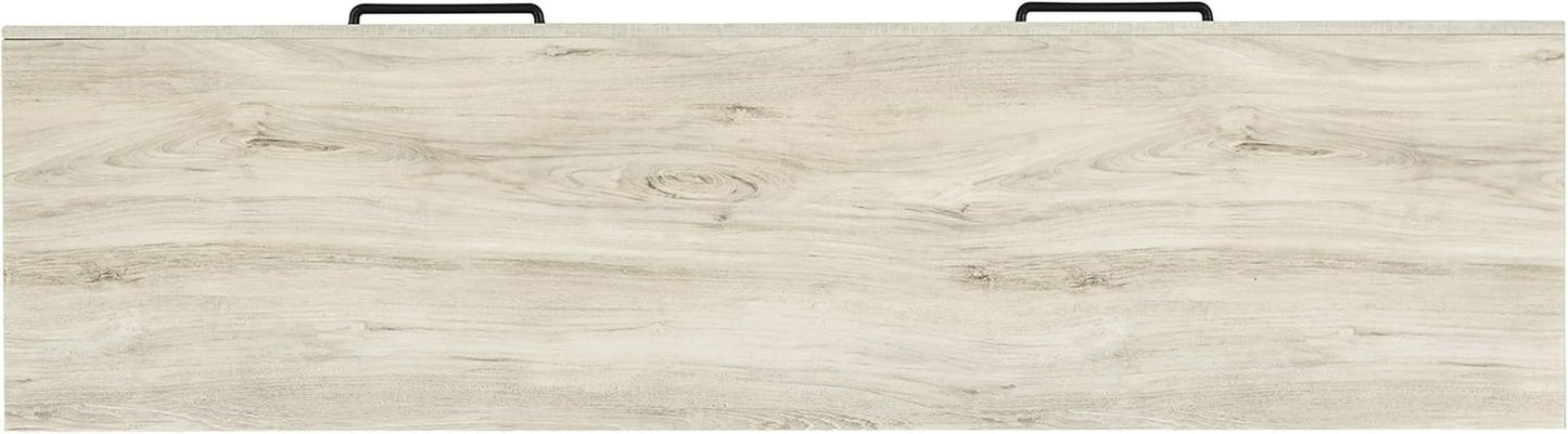 Cambeck Farmhouse Industrial 6 Drawer Dresser Whitewash