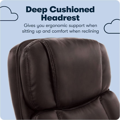 Fairbanks Big And Tall High Back Executive Office Chair With Layered Pillows