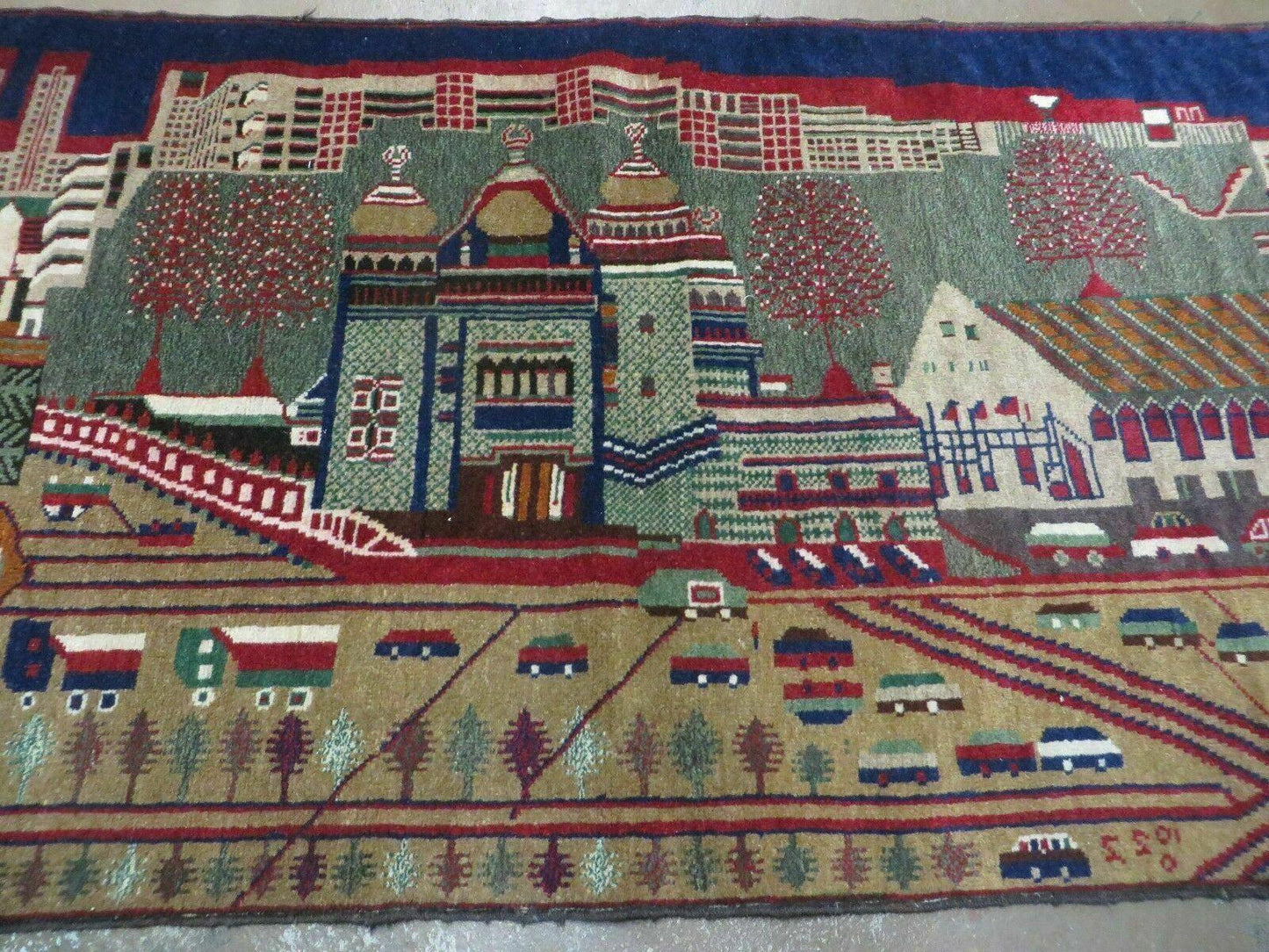 3' X 5' New Vintage Handmade Afghan Balouch Tribal Wool Pictorial Rug # 302