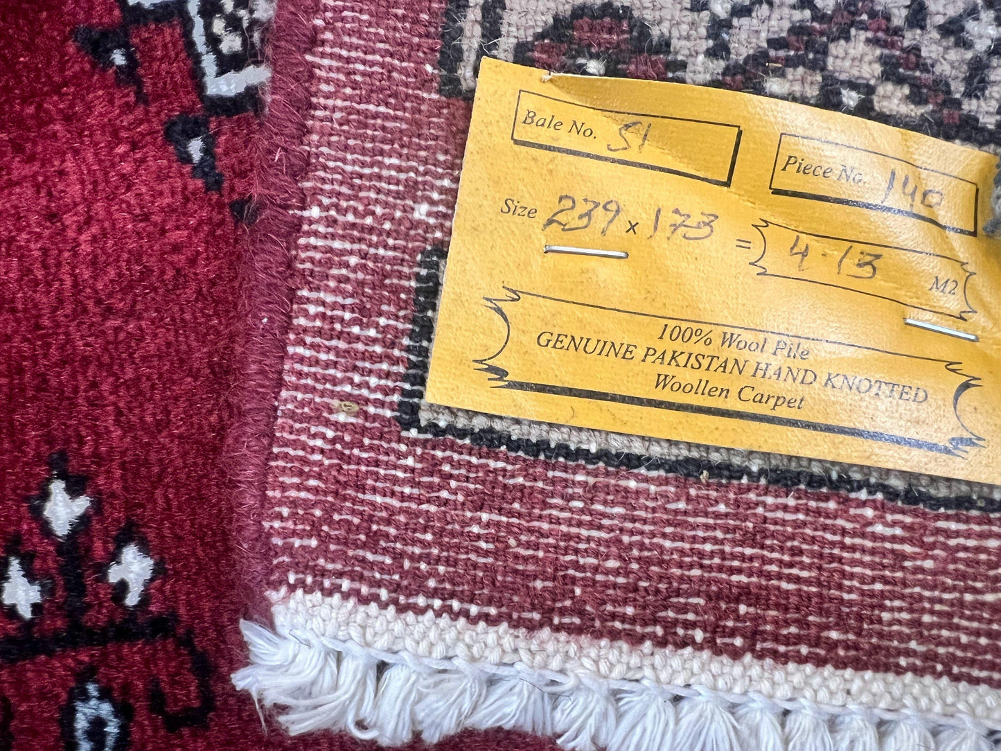 Pakistani Bokhara Rug 6x8, Fine Turkoman Carpet, Wool Handmade Vintage, Red, 6 x 8 Medium Sized Rug, Turkmen Rug
