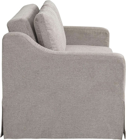 Full Size Slipcovered Convertible Sleeper Sofa Comfortably
