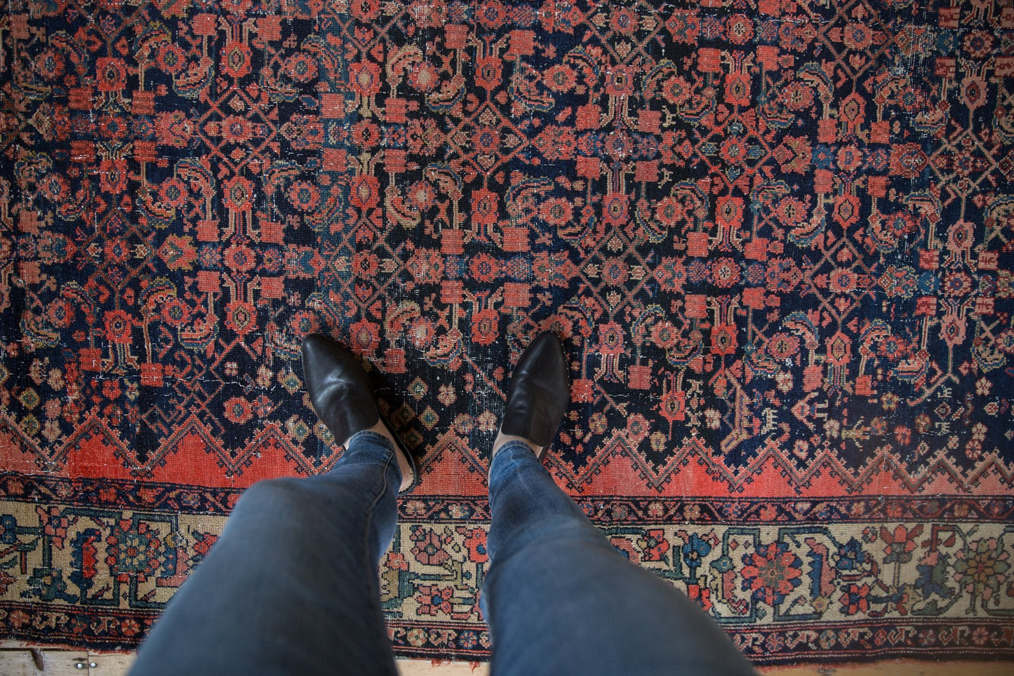5.5x10 Vintage Malayer Carpet
