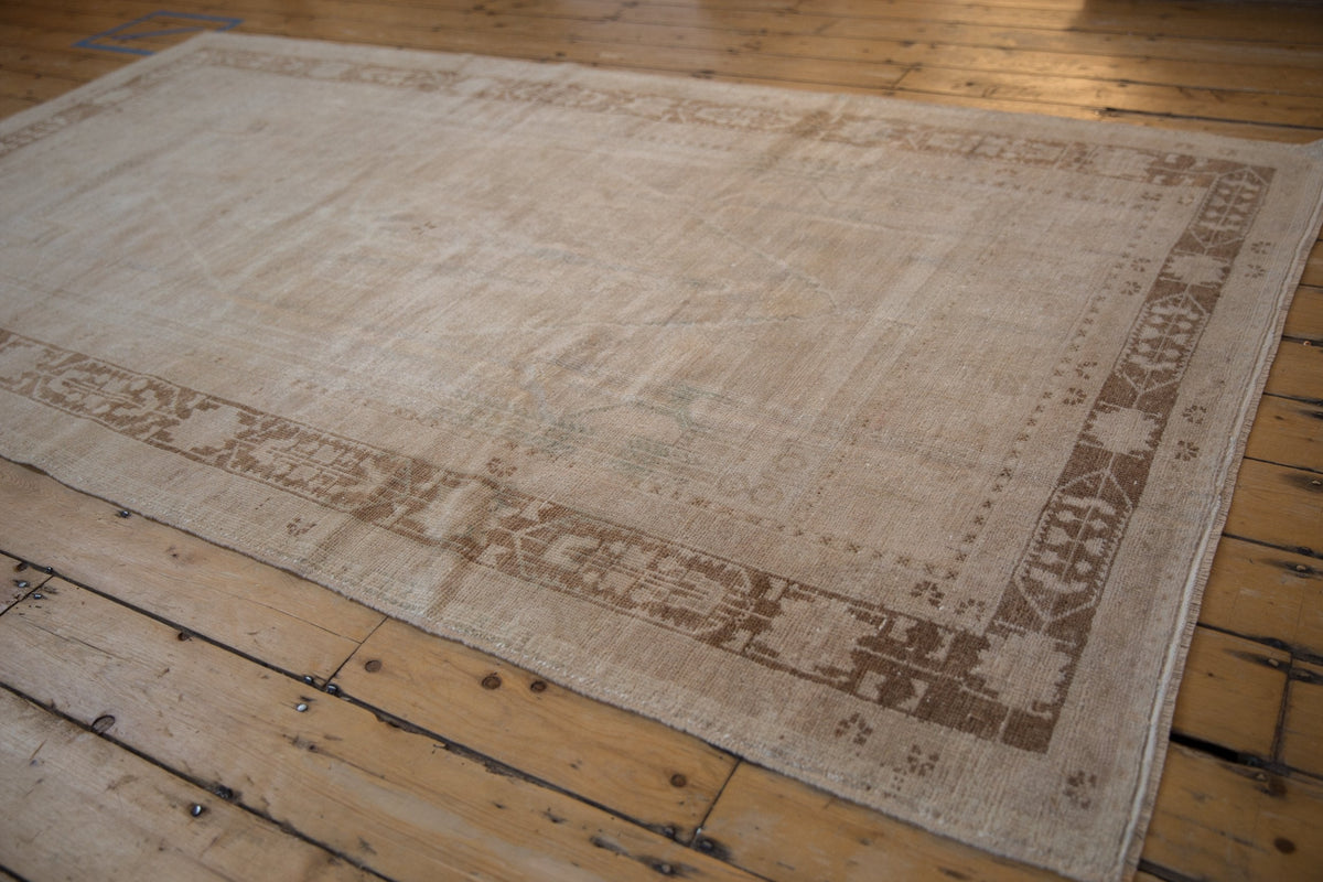 5x8.5 Vintage Distressed Oushak Carpet