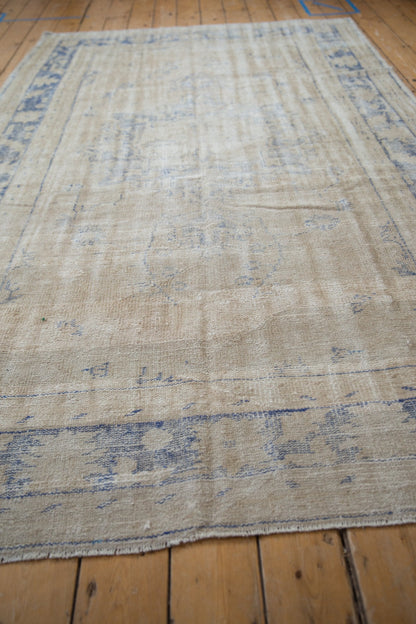 6x9.5 Vintage Distressed Oushak Carpet