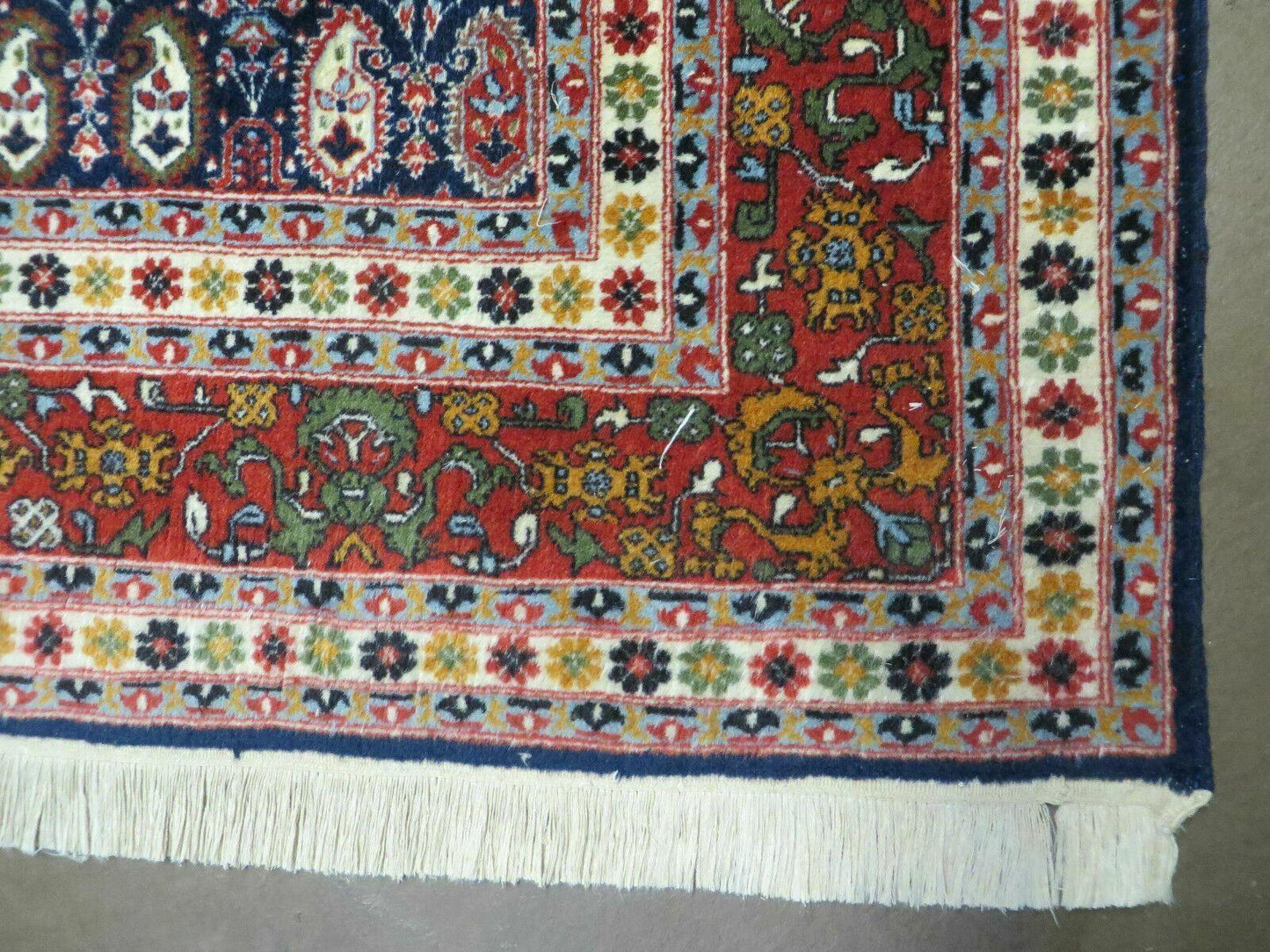 6' X 9' Vintage Fine Handmade India Paisley Rug Hand Knotted Carpet Organic Dye