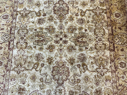 Turkish Oushak Rug 6x9, Vintage, Beige
