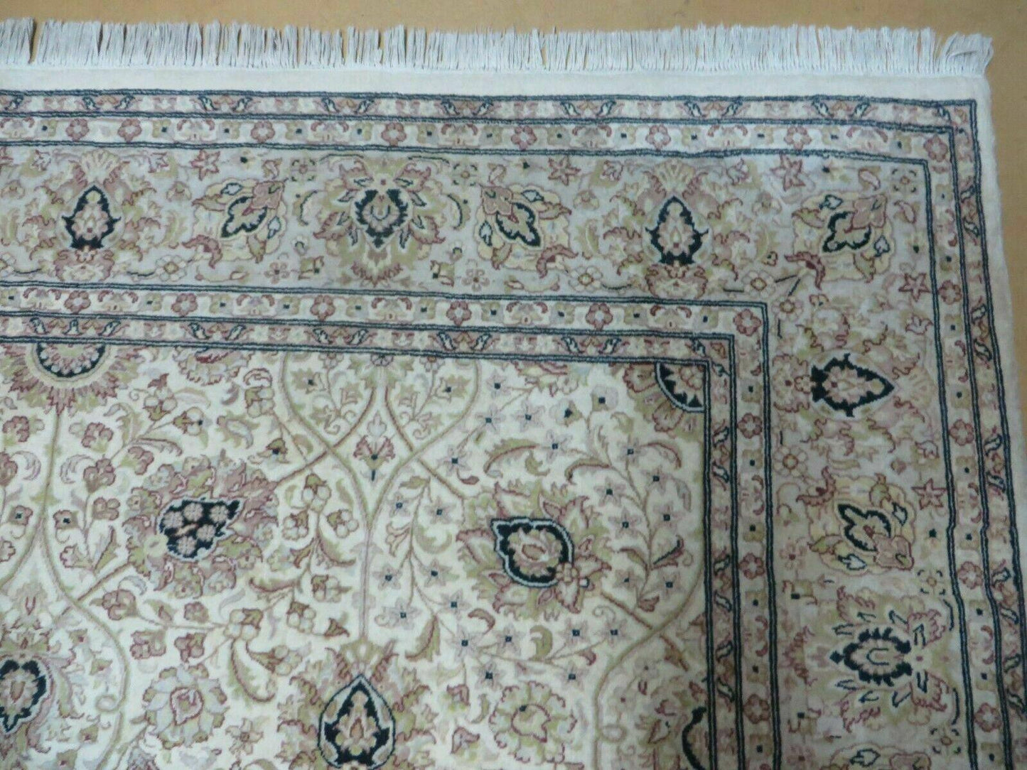 6' X 9' Vintage Fine Handmade Pakistan Oriental Floral Wool Rug Carpet Nice