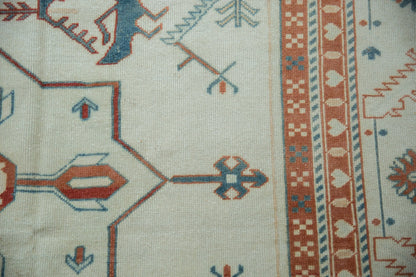 7.5x10 Vintage Distressed Oushak Carpet