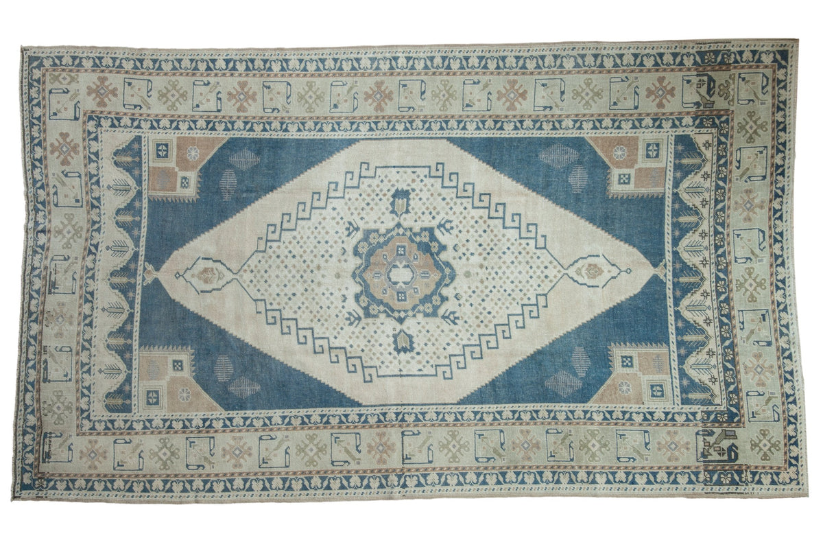 5.5x9.5 Vintage Distressed Oushak Carpet