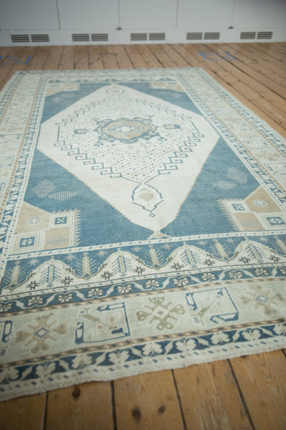 5.5x9.5 Vintage Distressed Oushak Carpet