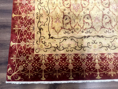 Pak Persian Rug 8x10, Allover Pattern, Gold-Tan, Fine 200 KPSI