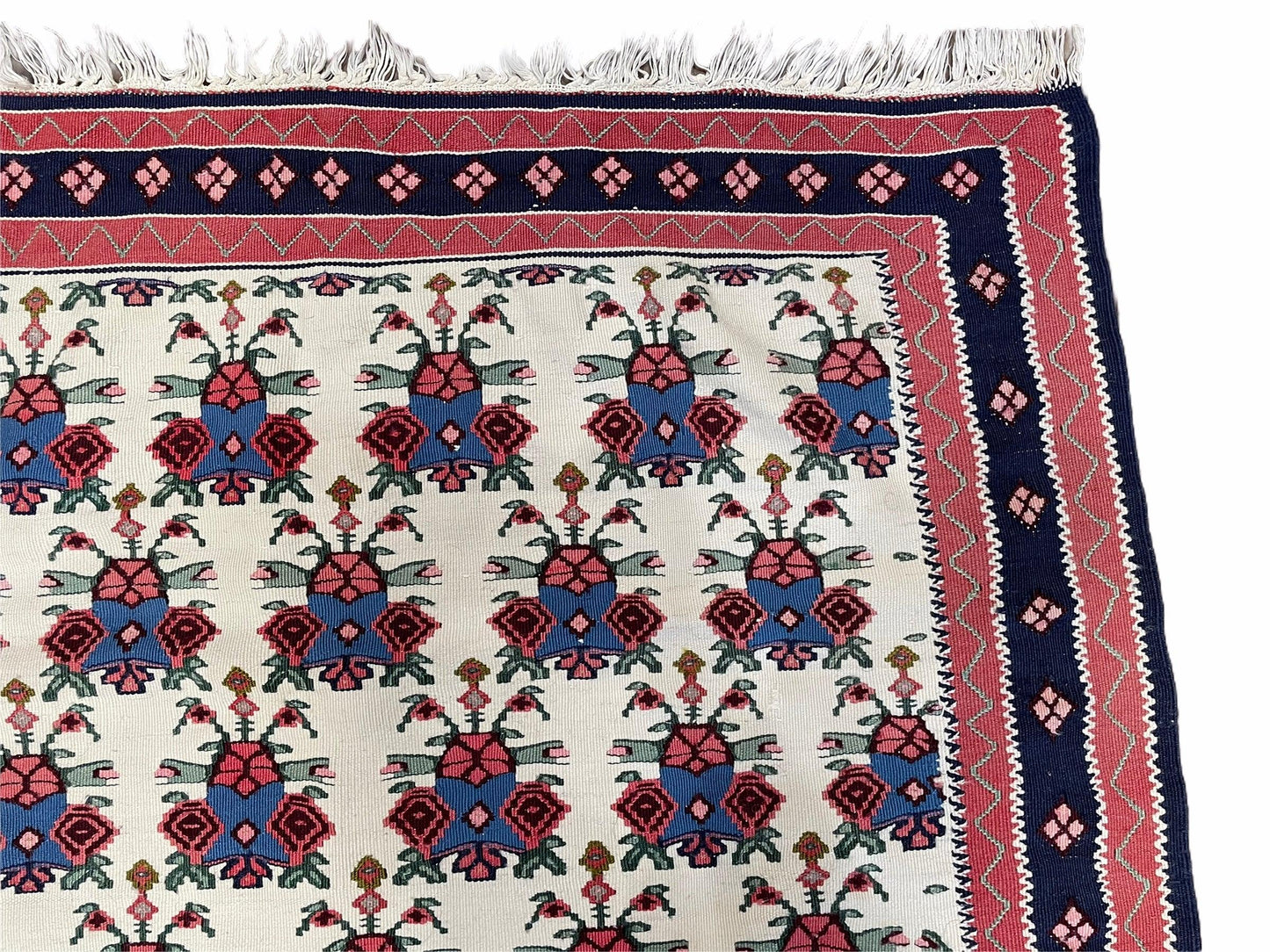 3x5 Vintage Kurdish Senneh Kilim Rug 3 x 5 Heirloom Rug Flatweave Antique Rug Playroom Rug Collectible Rug Beige Kilim