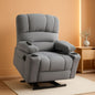 Power Lift Recliner Chair With Massage And Heat Grey Fabric