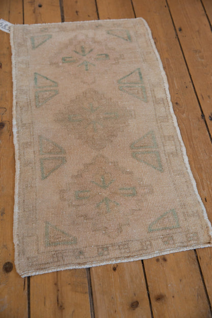 1.5x3 Vintage Distressed Oushak Rug Mat