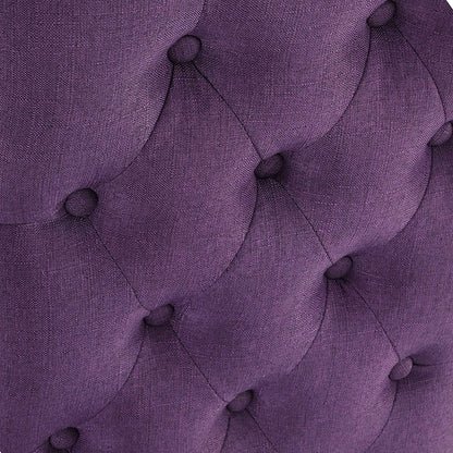 Purple Tufted Dining Chairs Set Of 2 For Dining Room