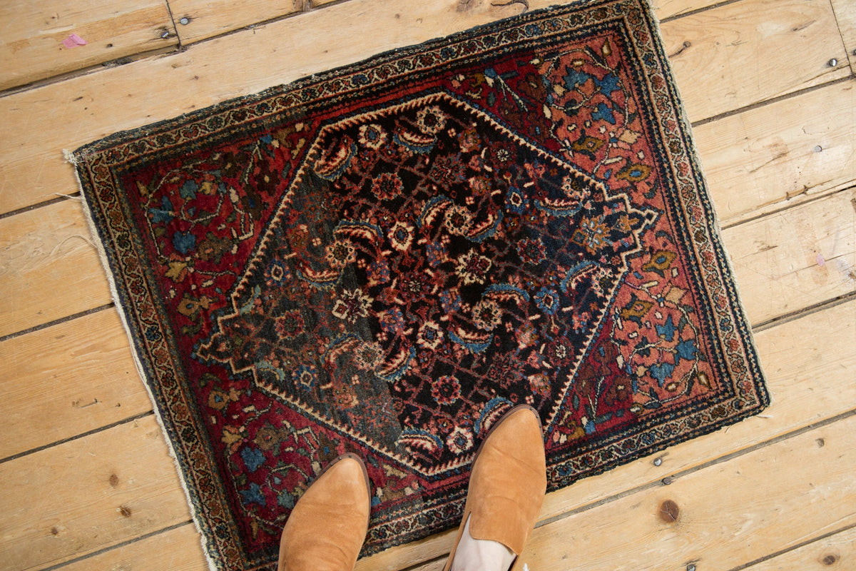2x2.5 Vintage Fine Farahan Sarouk Square Rug Mat